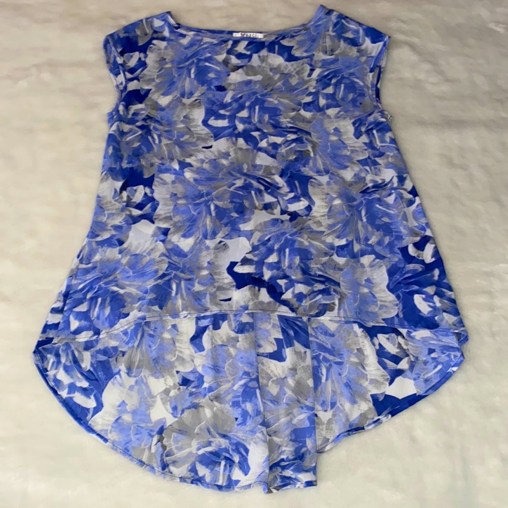 NWOT SPENSE sleeveless Hi-Lo Top Abstract Floral Print Size S 🌷So silky soft!